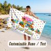 Personalized Beach Towel,Pocoyó Custom Printed Name Text, Super Absorbent Towel For Beach Vacation
