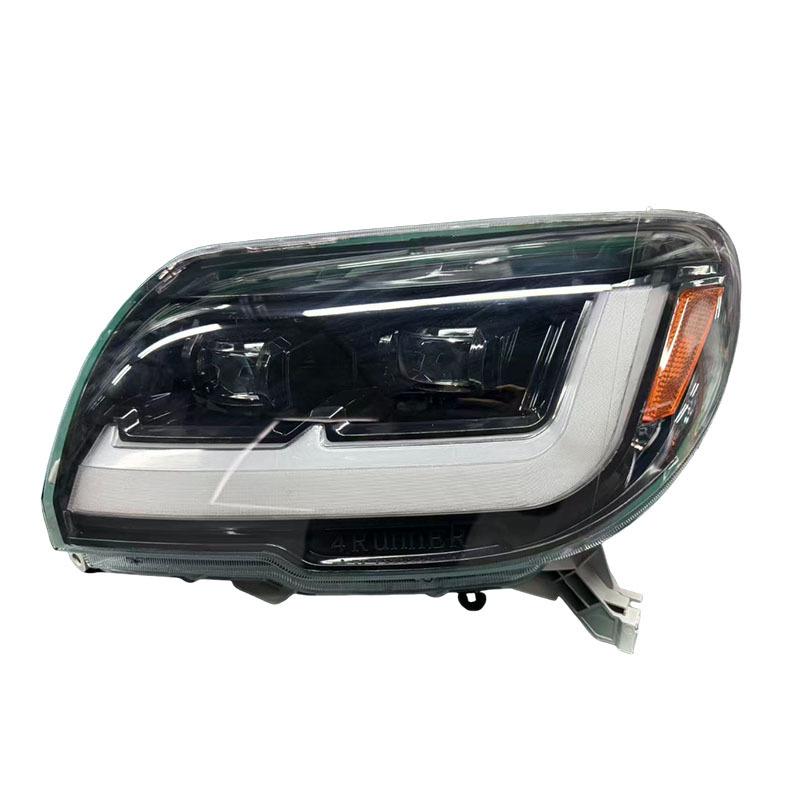 Compatible 06-09 Toyota 4Runner LED Daytime Running Lights with Flowing Turn Signal Headlight Assembly.