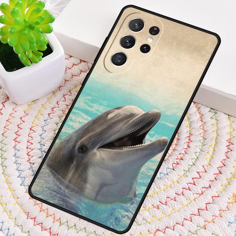 Cute Dolphin Ocean Phone Case for Samsung Galaxy Note 10 Pro S26 Ultra S23 S24 FE S25 S21 S22 PLUS Shockproof Cove
