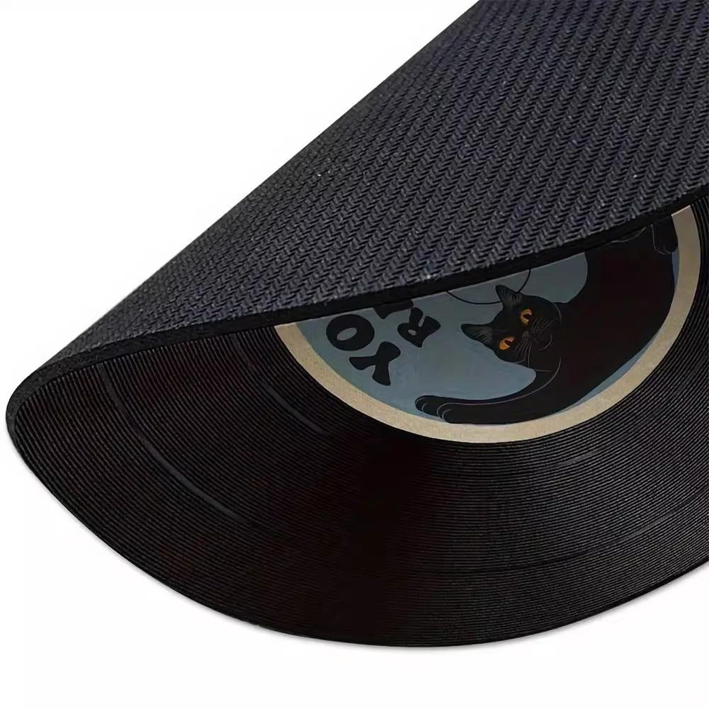 Vintage Inspired Mouse Pad Round Non-Slip Rubber Computer Mouse Mat Office Desk Accessories