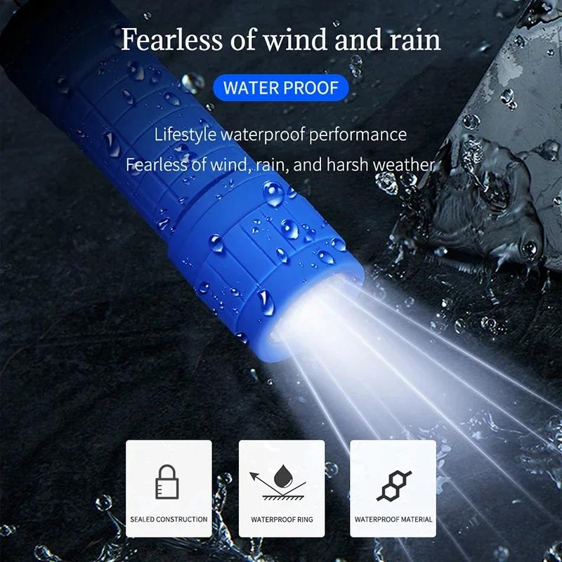Portable Mini Children's Flashlight Strong Lighting Using 3 NO.7 Batteries Fixed Focus Pocket Outdoor Waterproof Camping Torch