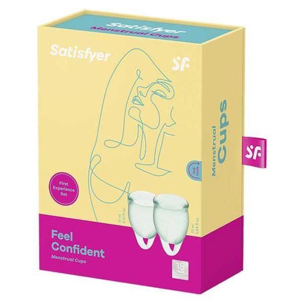 Satisfyer Feel Confident Cup Menstruelles Vert 2 unités