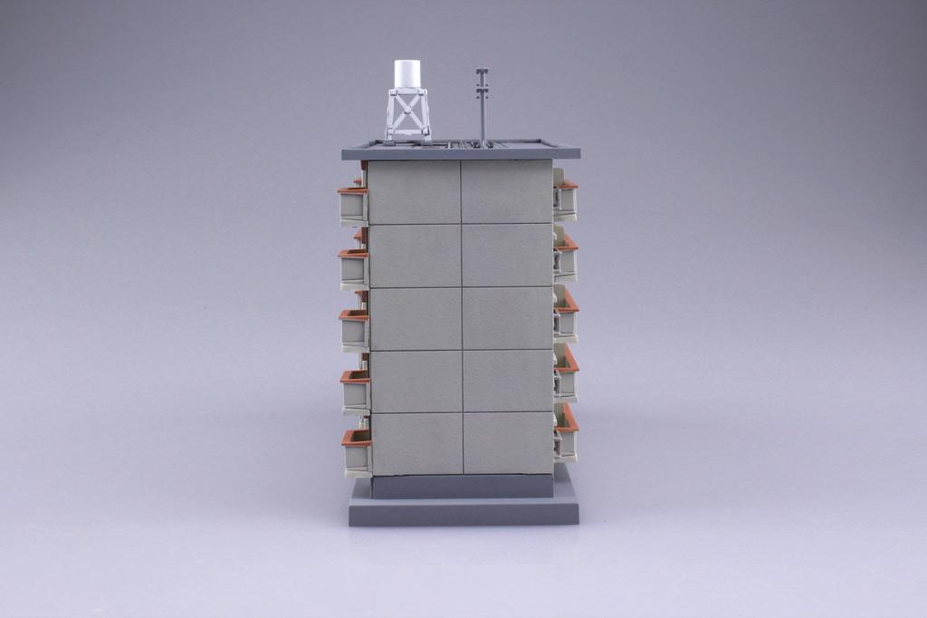 Architectural Romando 1/150 Scale Apartment Complex Set of 2 Buildings, Diorama Supplies, Assembly Kit