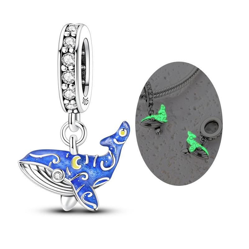 Charms Silver 925 Animal Pendant Beaded Cat Dog Leopard Pony Charms Fit Bracelet Bangle Necklace DIY Women Jewelry Making Gifts