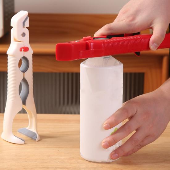 3-in-1 Hot Plate Gripper Tongs Heat Resistant Bowl Tongs Non-Slip Plate Lifter with Built-in