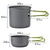 Camping Cookware Set - Portable Outdoor Cooking Utensils, Backpacker's Nesting Pots, Essential Outdoor Gear for Camping