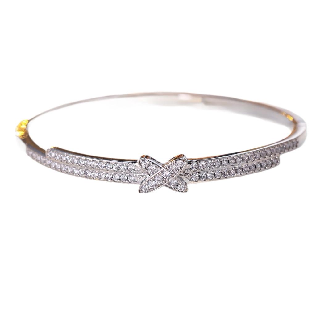 Fashionable and Simple Ins Style Cross X-shaped Style Versatile Light Luxury Temperament Women's Bracelet