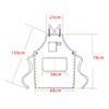 Fashion Canvas Apron Home Kitchen Gardening Work Dress Women's Kitchen Restaurant Work Apron