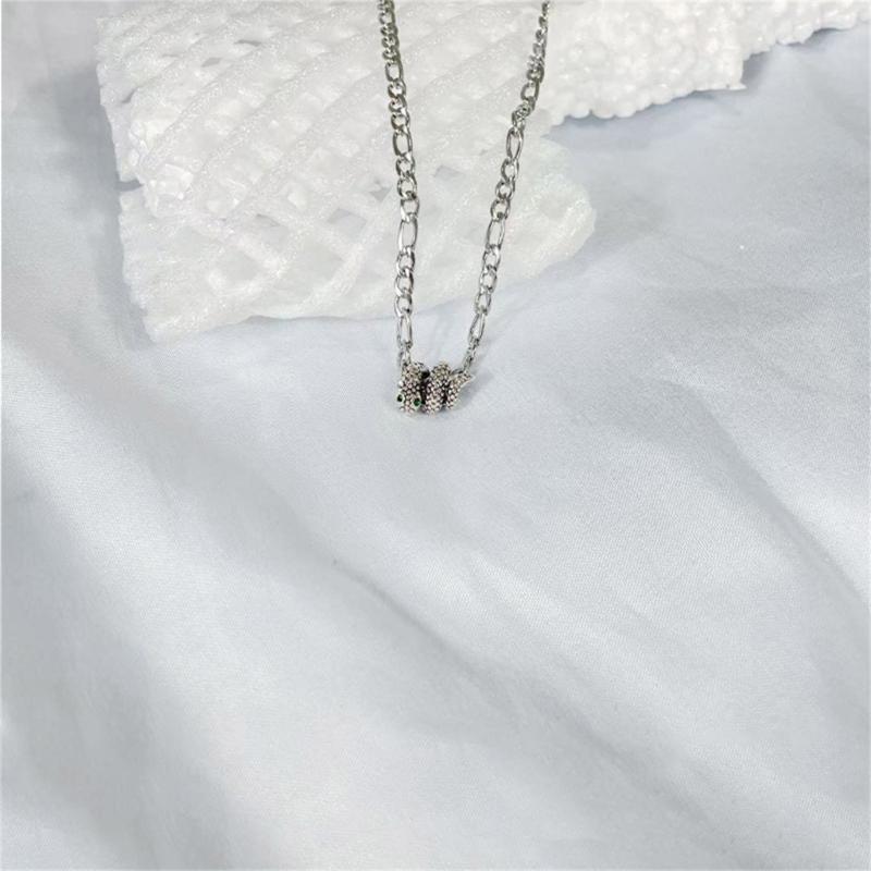 Stylish Snake Pendant Necklace Fashion Statement Necklace Celebration Jewelry Snake Necklace Perfect for Parties Daily