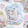 100pcs Vintage Scrapbooking Sticker Materials Paper Combo Kit for DIY Junk Journal Collage Photo Album Stationery Supplies