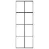 Vidaxl Drzwi Przesuwne, Czarne, 76X205 Cm, Szkło Esg I Aluminium