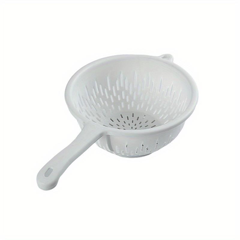 Food Washing Drain Colander with Handle Plastic Colander Strainer for Kitchen Kitchen Gadgets