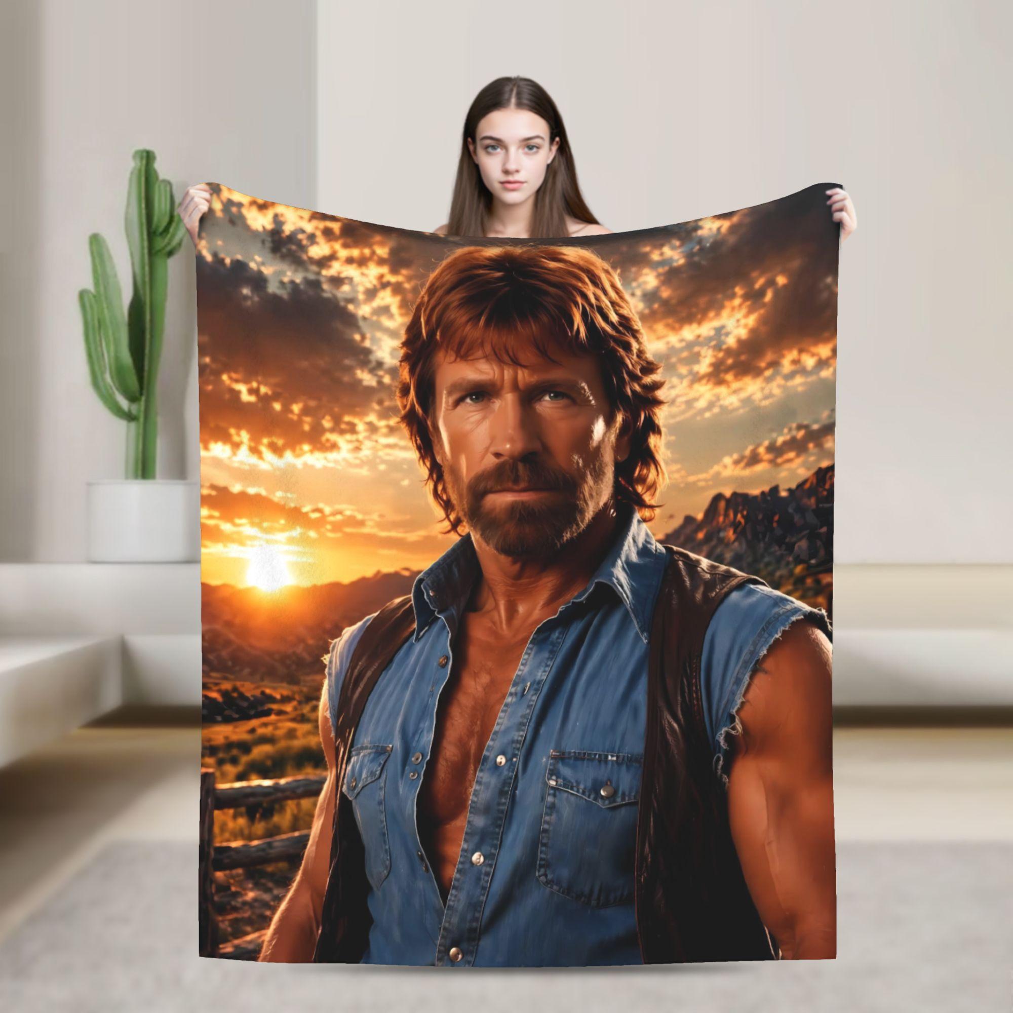 Chuck Norris Blanket Quality Warm Soft  Throw Blanket Winter Camping Outdoor Funny Bedspread 130x150cm