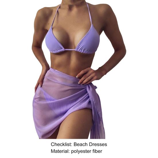 Plážové přehození Jednobarevné Volné Síťované Ochrana proti slunci Bikini Cover Up na Dovolenou