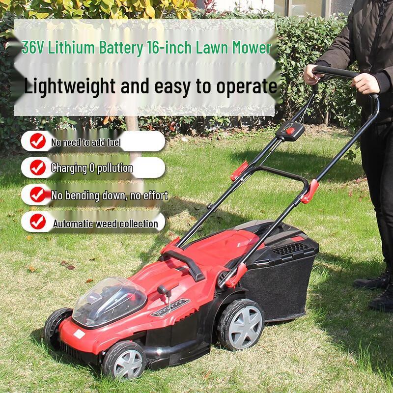 Aoshengjixie H36GC16B Cordless Push Lawn Mower CN plug (adapter included)