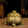 Copper Treasure Bowl Ornament Pixiu Living Room Housewarming Gift Metal Craft