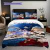 Genshin Impact Vibrant Characters Threepiece Set 1 Duvet Cover 2 Pillowcase Without Core Soft And Comfortable Bedding Set
