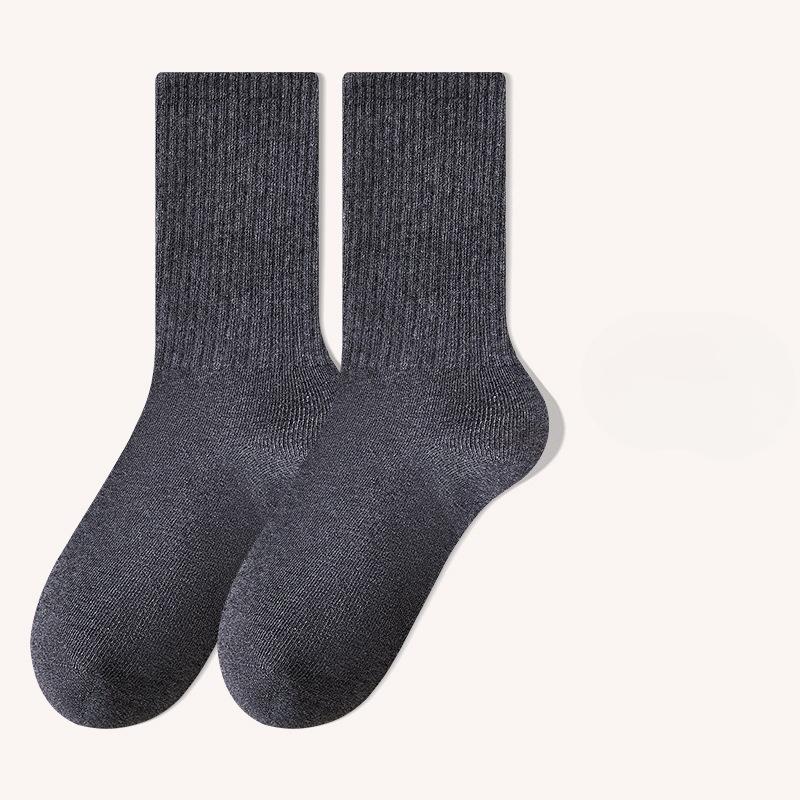 Boneless Antibacterial Socks, Pure Cotton Socks for Autumn and Winter, Men's Long Stockings, Anti-odor Autumn Breathable Sweat-absorbing Socks