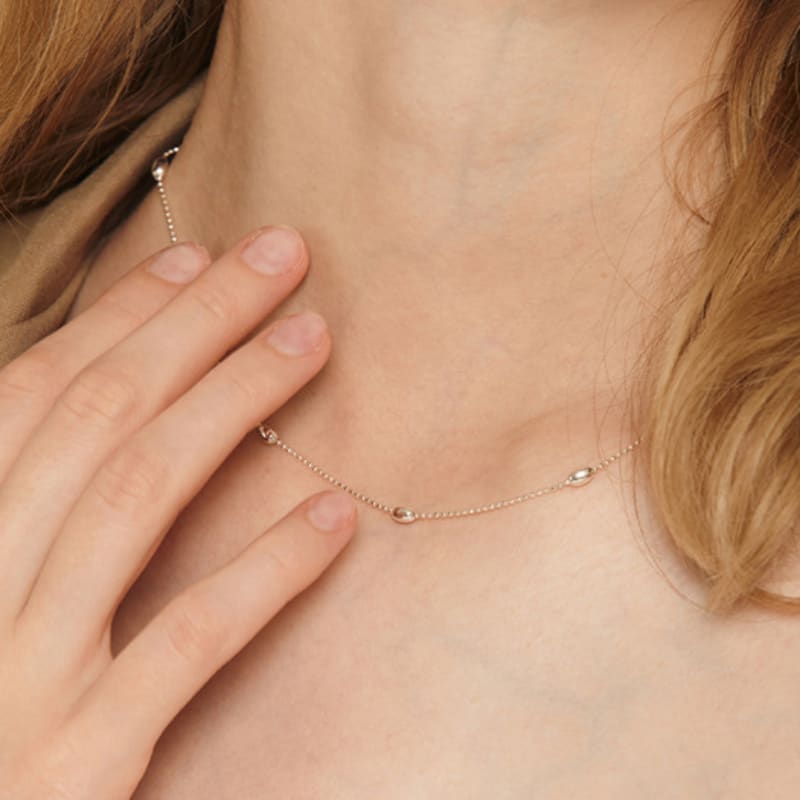 Murmur [925silver]Twinkle Bean Necklace