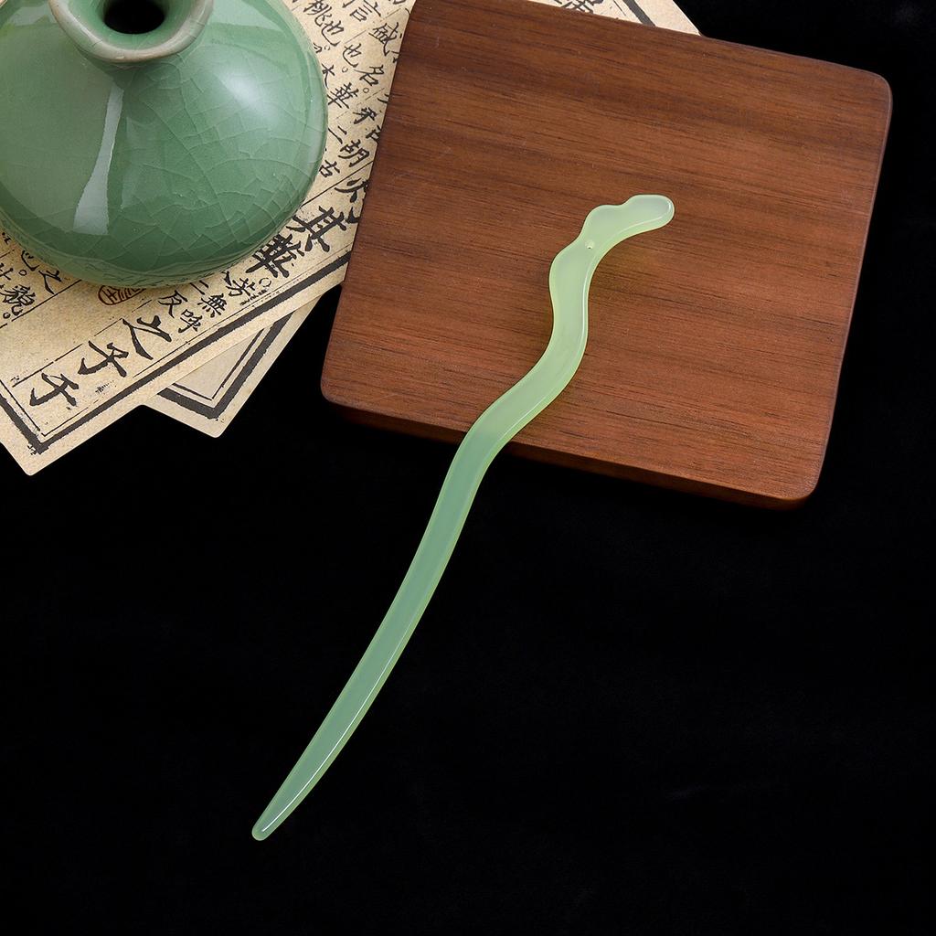 New Chinese Ethnic Style Simple Elegant Xiang Yun Acrylic Hairpin Ancient Style Temperament Hanfu Cheongsam Coiffure Hair Accessory