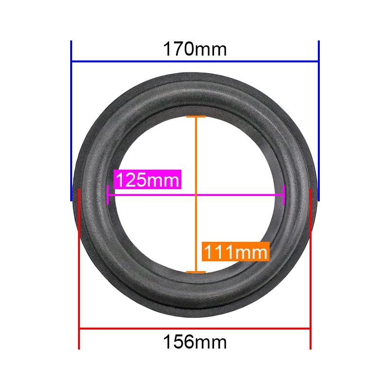 GHXAMP 7 Inch 170mm Speaker Foam Edge Woofer Surround Suspension Side Repair Audio Speaker Subwoofer DIY for Focal 2pcs
