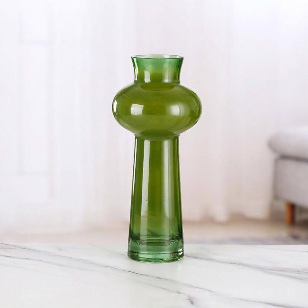 French Style Glass Vase Creative Flower Arrangement Container Table Ornament Home Decorative