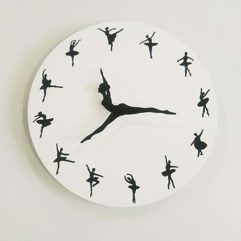New 1x Dance Ballet Creation Wall Clock Home Decor Wall Decor