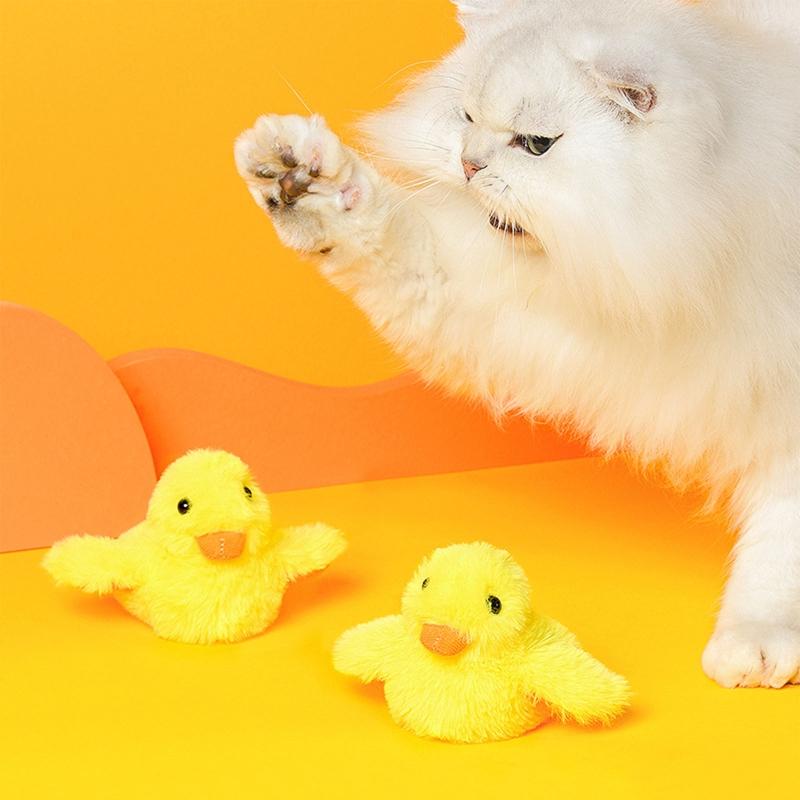 Electric Duck Cats Toy Large Dog Cats Toy Duck Yellow Duck Kitten Duck Toy