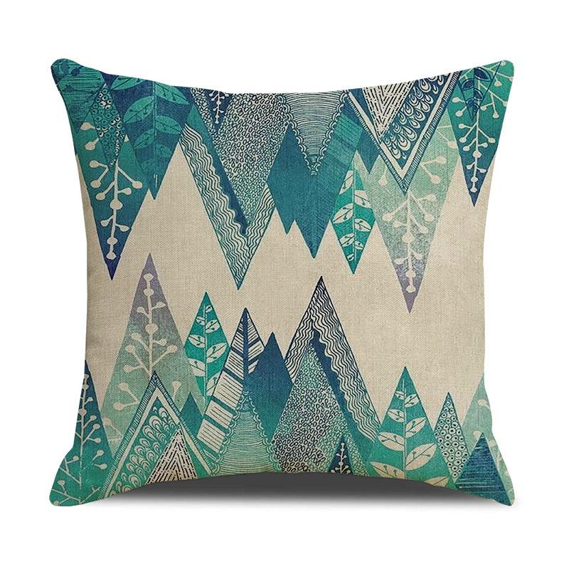 Throw Pillow Case Printed Polyester Lumbar Cushion Living Room Home Sofa Pillow Case