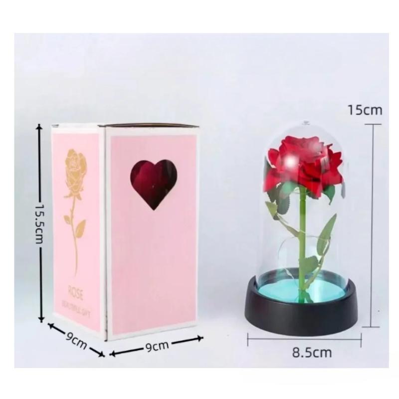 LED Simulation Rose Eternal Flower Light Beautiful Realistic Looking Night Light Party Supplies For Mother's Day Valentine's Day