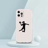 For iPhone 15 16 14 13 12 mini 11 Pro Max XS X XR SE 7 8 Plus Silicone Clear Cover Handball Sport Luxury Phone Case