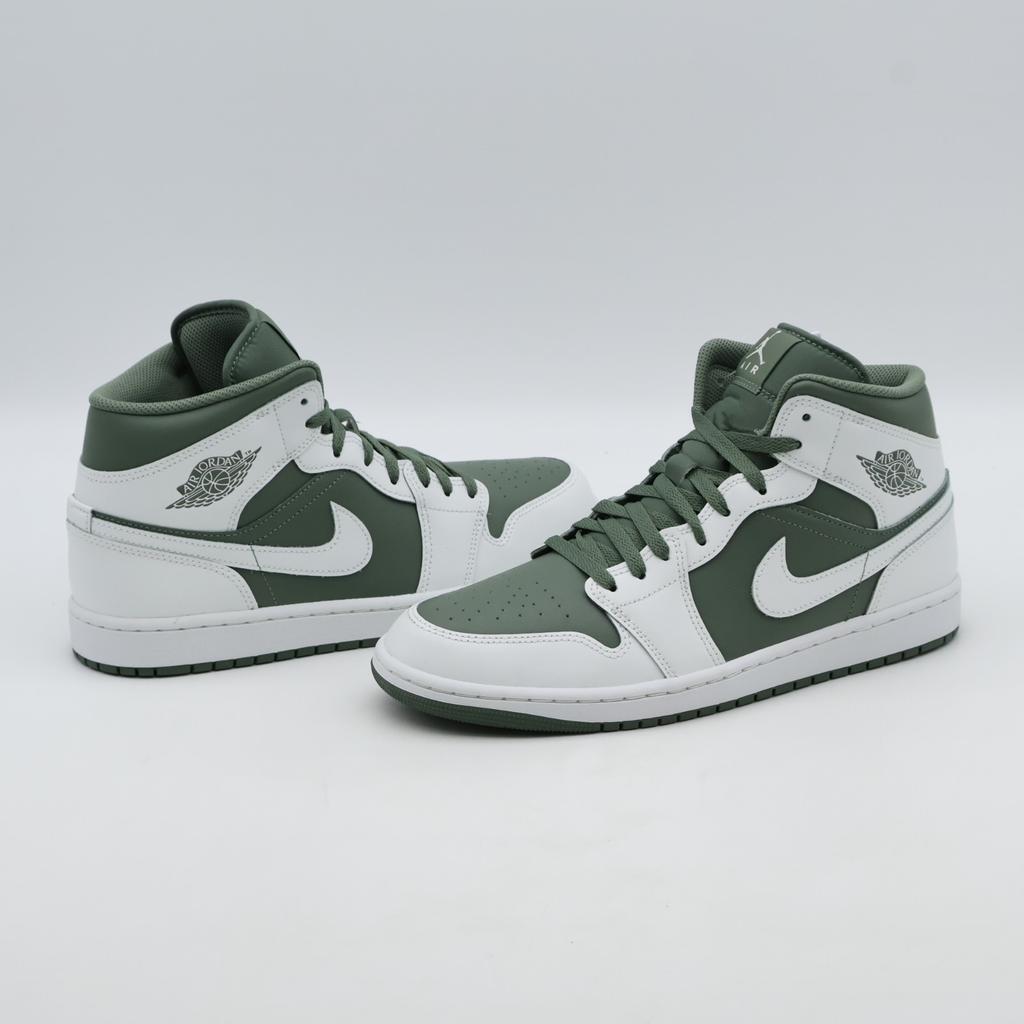 DQ8426-107 Air Jordan 1 Mid Summit White Vintage Lichen (Men's)