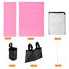 Director Chair Accessories Set, 5in1 Set Makeup Chair Canvas Replacement Kit and Portable Side Storage Bags, Hanging Mesh Bag, P