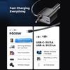 Retractable Car Charger Super Fast Charge Metal Lighter 4 In 1 Car Charger