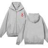 European and American fashion zippered sweatshirt Full Zip Up Hoodies