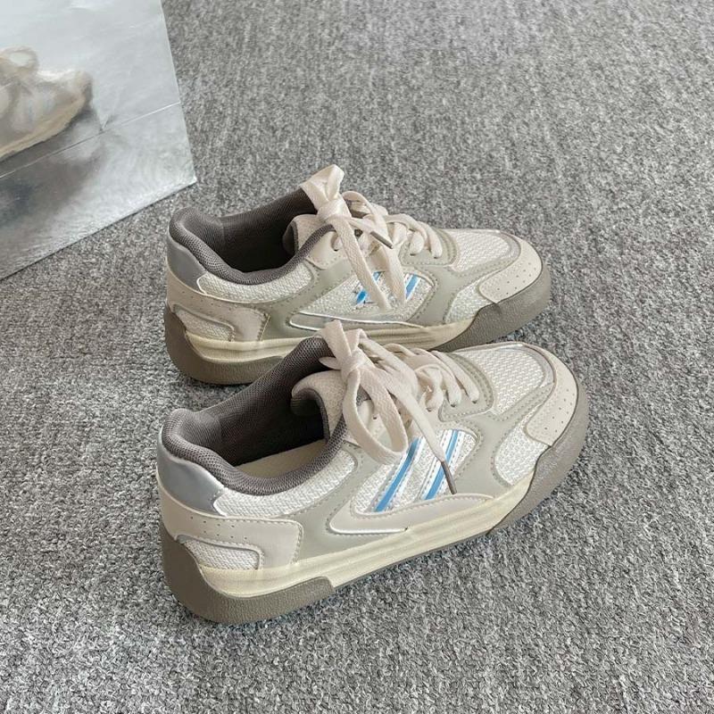 Board shoes women's shoes mesh breathable casual shoes women's trendy new spring and summer versatile platform white shoes