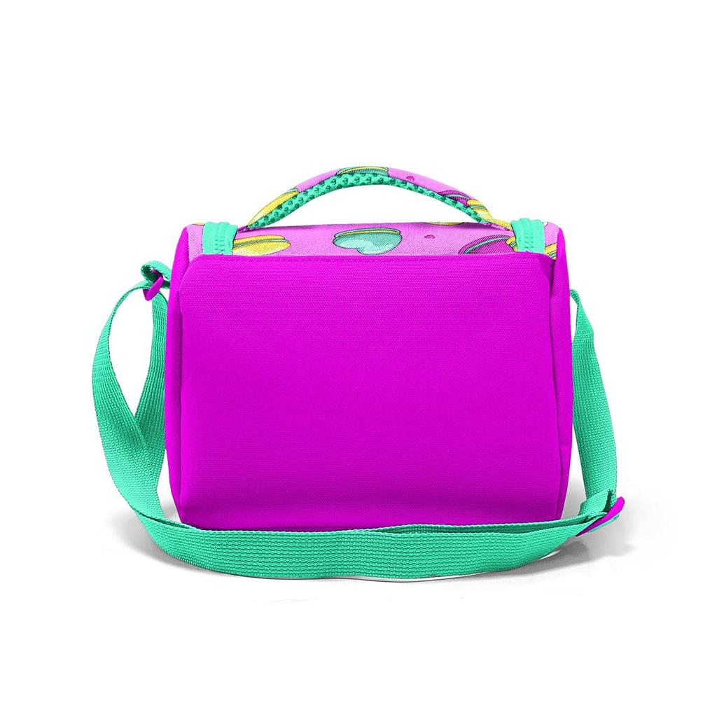 Coral High Kids Açık Pembe Su Yeşili Makaron Desenli Thermo Beslenme Çantası 11701