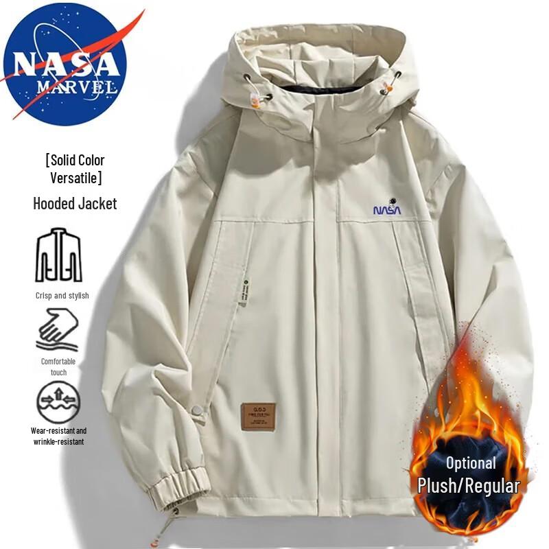 NASA MARVEL Men's & Couple's Hooded Workwear Jacket