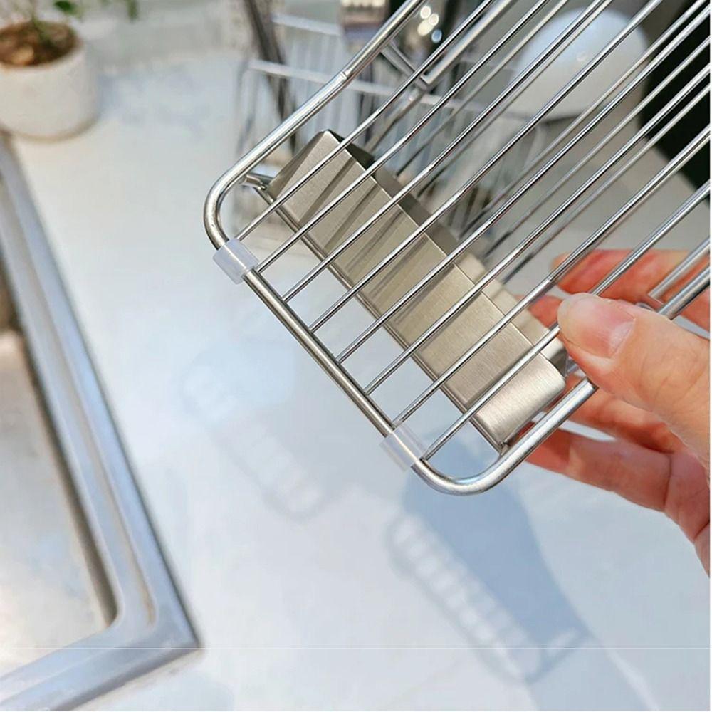 Large Capacity Stainless Steel Chopstick Bucket Moisture-proof Chopstick Draining Rack  Kitchen Use