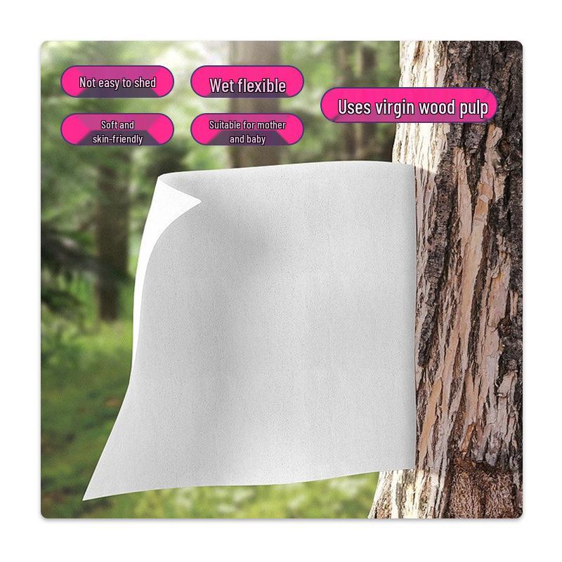 Cute Rabbit Natural Soft Facial Tissues, S Size, 330 Sheets, 10-Pack, Absorbent Virgin Wood Pulp