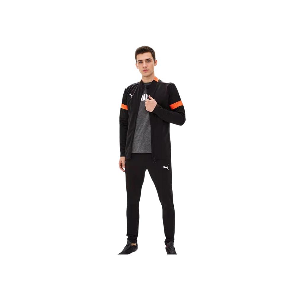Puma Retro Deportivo Bloque de Color Cuello Alto Jersey Manga Larga Top Y Pantalón con Cordón de Cintura Media con Puños Conjunto Deportivo Casual Conjuntos Hombre 656471-15