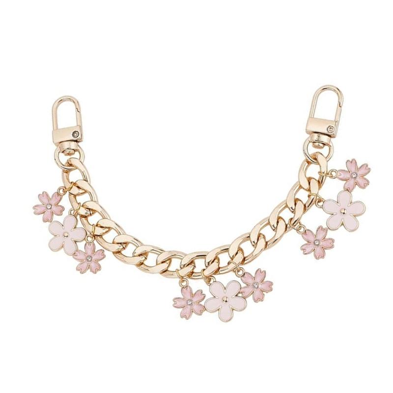 

Короткие цепочки для кошелька Замена Подвеска-цветок Декоративные цепочки для сумки для сумочки кошелька сумки через плечо