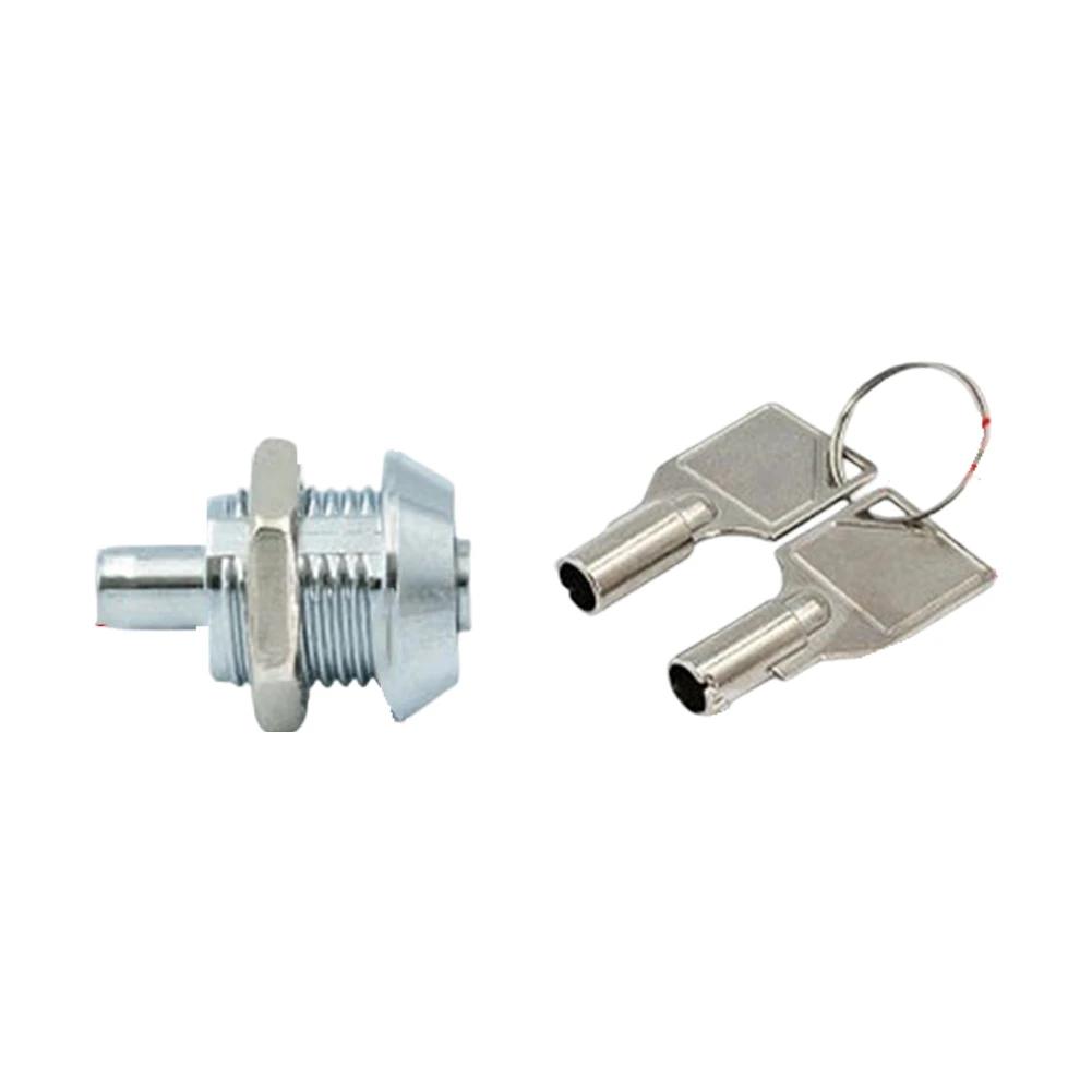 1set Lock With Keys Zinc Alloy Electric Advertising Light Box Lock Plum Blossom Keyhole Cylindrical Plum Blossom Blowing Head