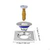 Odor Resistant Floor Drain Core Backflow Preventer Practical Foot Press Popup Strainer for