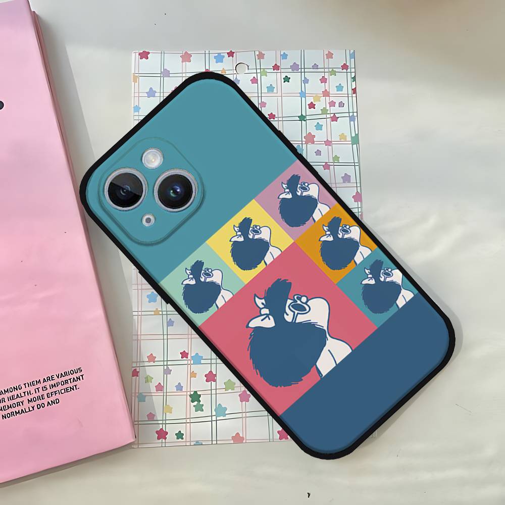 Cartoon Cute Mafalda Phone Case For IPhone 1716 15 14 13 Pro Max 11 12 Mini X Xs XR Black Silicone Cover