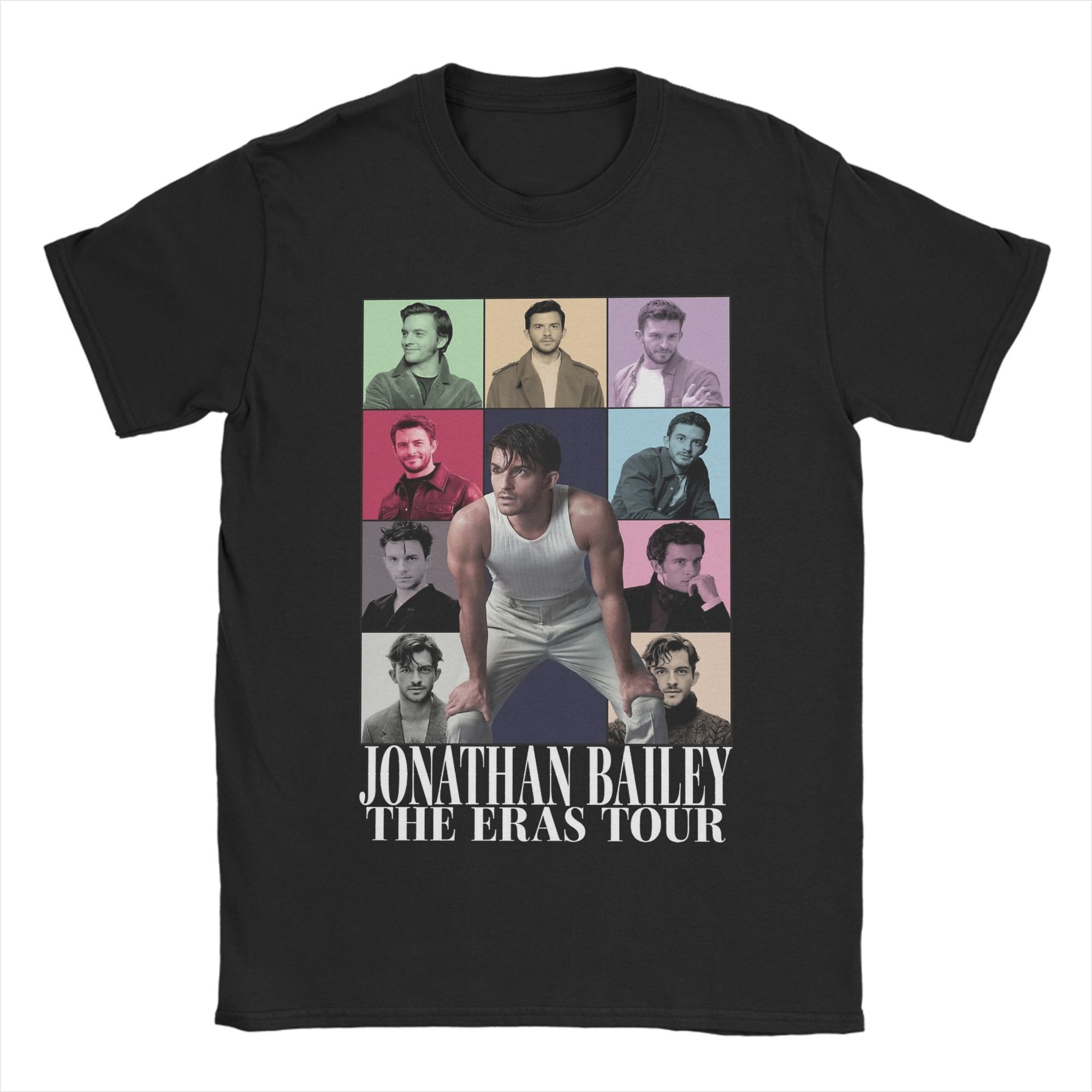 

Jonathan Bailey The Eras Tour TShirts Men Funny Cotton Tees Round Collar Short Sleeve T Shirt Gift Idea Clothing S