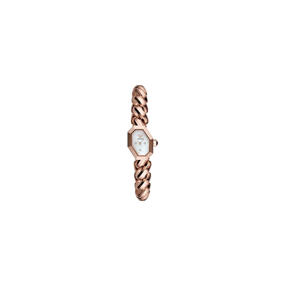 Emporio Armani Watch AR11479 Women s Rose Gold Stainless Steel Analog Timepiece