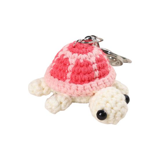 Brelok do kluczy Szydełkowy kształt żółwia Wiszący ornament Portfel Plecak Klucze samochodowe Akcesorium