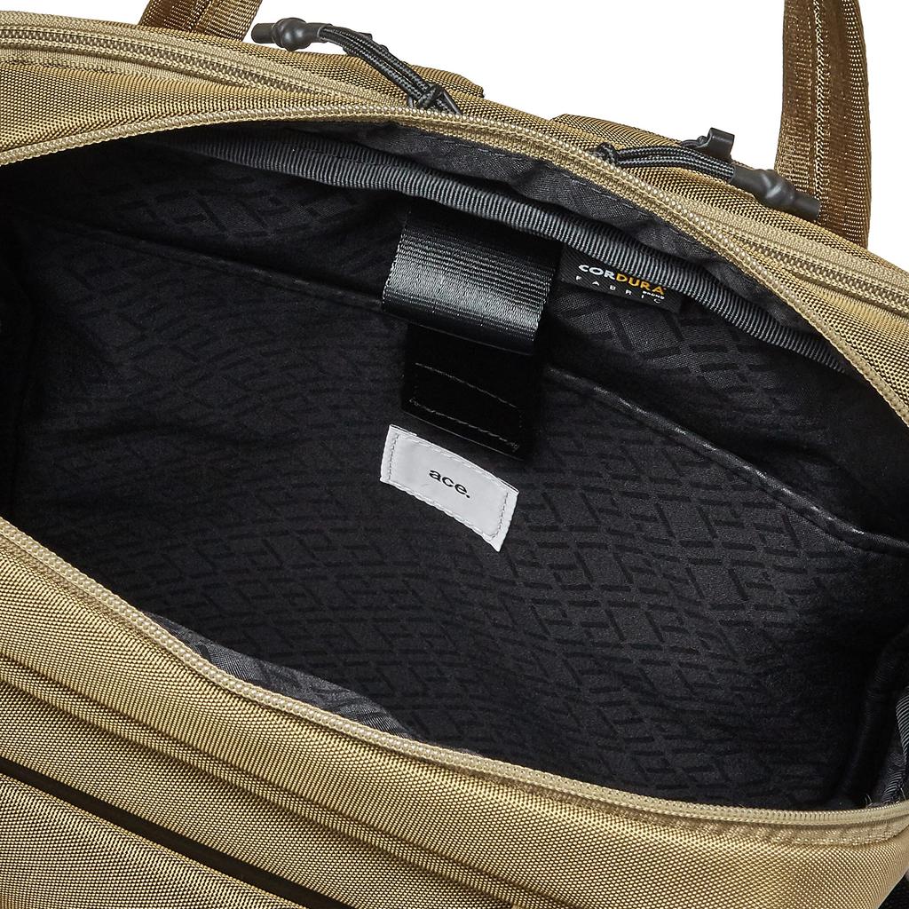 Ace Gene Multitide Backpack with Rain Cover, Features Rain- and Dust-Resistant Pockets, Fits a 14-inch Laptop, 67583, Men's Coyote, Dimensions: H42 x