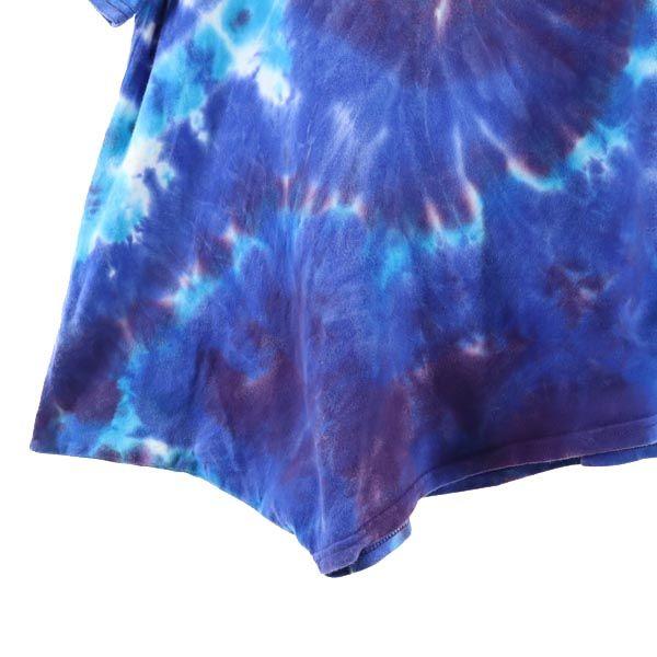 Needles Made In Japan Tie-dye Asymmetrical Short Sleeve Asymmetry T-shirt Women Used